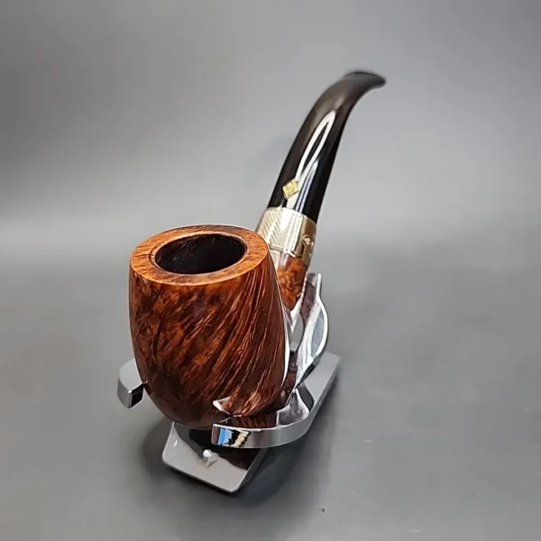 BBB Turnberry 304 Smooth Bent Billiard Estate Briar Pipe, Unsmoked [SOLD] - Image 6