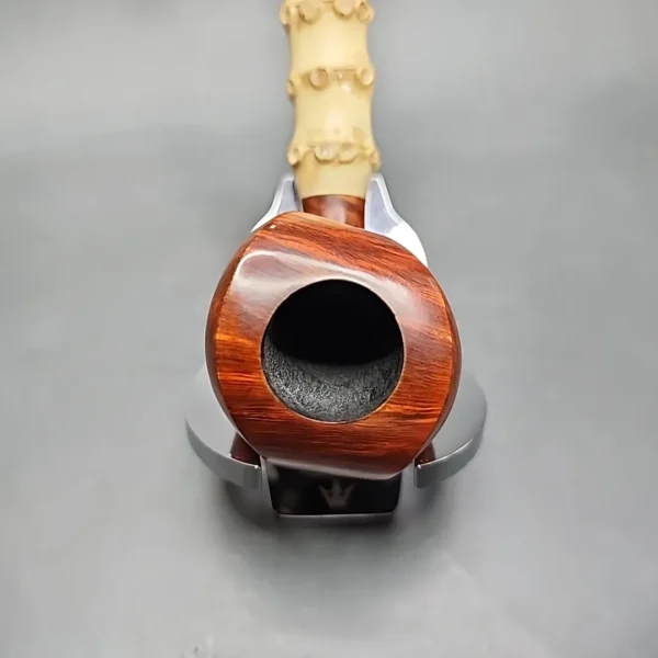 Ichi Kitahara Swimming Blowfish, Smooth Handmade Estate Briar Pipe, Japanese Estates [SOLD] - Image 6