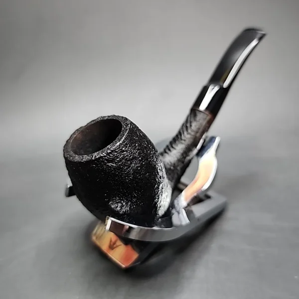 Morgan Workshop Sandblasted Bent Egg Briar Pipe, New - Image 6