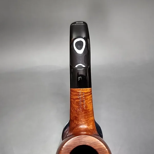 Barontini Amaretto 702 Smooth Bent Brandy Estate Briar Pipe, Italian Estates - Image 6