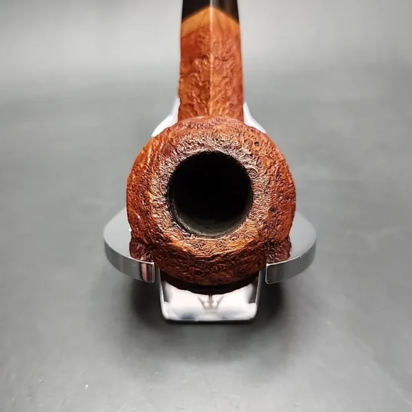 Talbert Pipes Ligne Bretagne Sandblasted Straight Bulldog Estate Briar Pipe, American Estates [SOLD] - Image 6