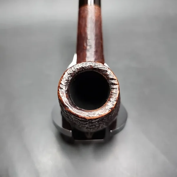 Savinelli Classica 824 KS Sandblasted Brandy Estate Briar Pipe, Italian Estates - Image 6