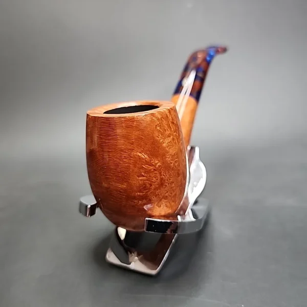 Savinelli Fantasia 606 KS Smooth Bent Billiard Briar Pipe, 6mm - Image 6