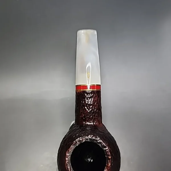 Savinelli Saint Nicholas 320 KS Rusticated Author Estate Briar Pipe, 6mm, Italian Estates - Image 6