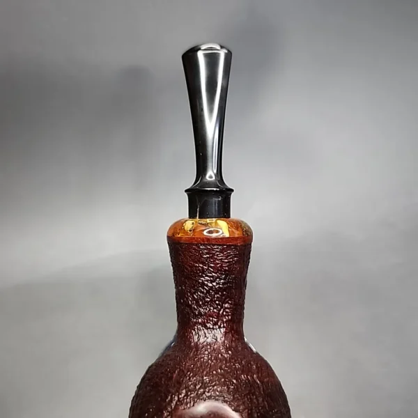 S. Senatorov Sandblasted Squat Brandy Estate Briar Pipe, Latvian Estates - Image 6