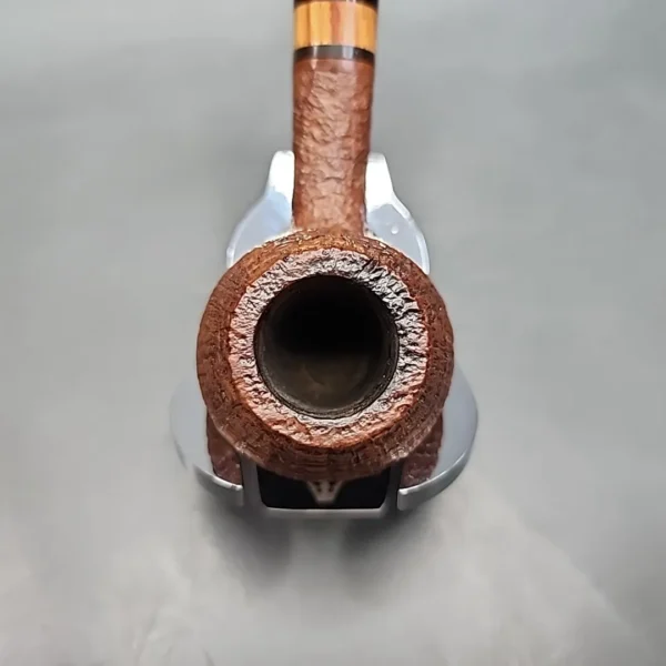 Peter Heeschen A Grade Sandblasted Bent Brandy Estate Briar Pipe, Danish Estates - Image 6