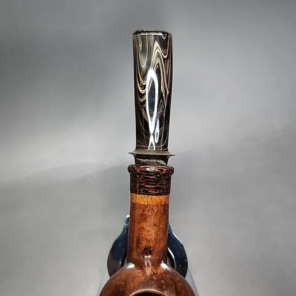 Mutcat Smooth Bent Ball Handmade Briar Pipe, New - Image 6