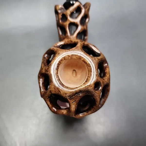Moonlight Lotus Pod Handmade Briar Pipe, New - Image 6