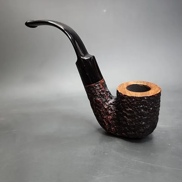 Savinelli Oscar 604 KS Rusticated Oom Paul Estate Briar Pipe, Italian Estates - Image 6