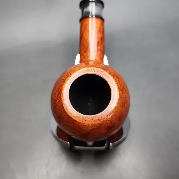 Design Berlin Strassbourg Smooth Bent Apple Estate Briar Pipe Unsmoked, 9mm - Image 6