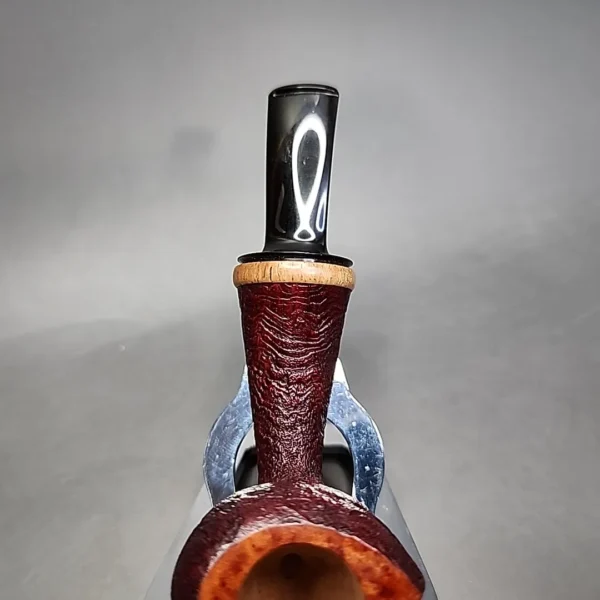 C. Kent Joyce Teardrop Acorn Sandblasted Estate Briar Pipe, Unsmoked - Image 6