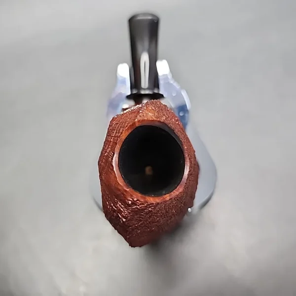 David S. Huber Sandblasted Blowfish Estate Briar Pipe, American Estates - Image 6