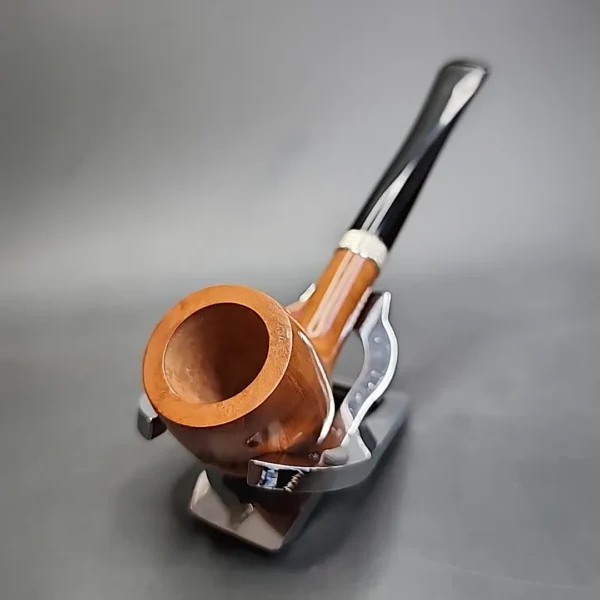 Jacobean Natural by Les Wood Smooth Straight Billiard Estate Briar Pipe, Unsmoked - Image 6