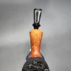 Bennie Joe Partially Rusticated Acorn Handmade Briar Pipe, New - Image 6