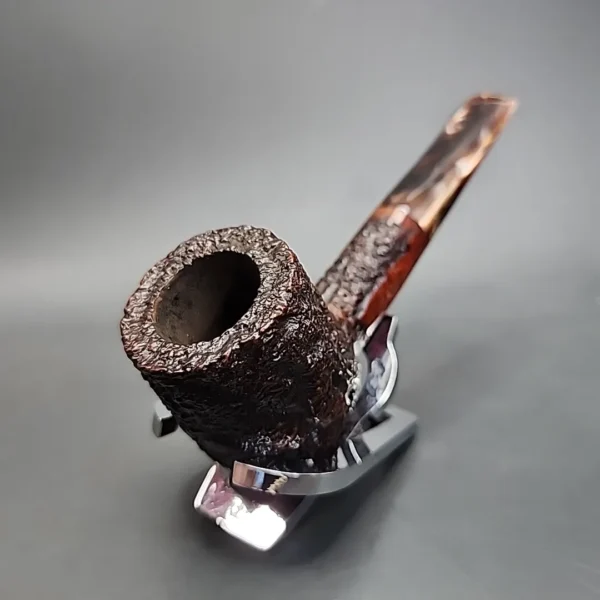 Ascorti Business KS Rusticated Billiard Estate Briar Pipe, Italian Estates - Image 6