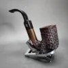 Gigi Rusticated Oom Paul Estate Briar Pipe, Unsmoked, 9mm [SOLD] - Image 6