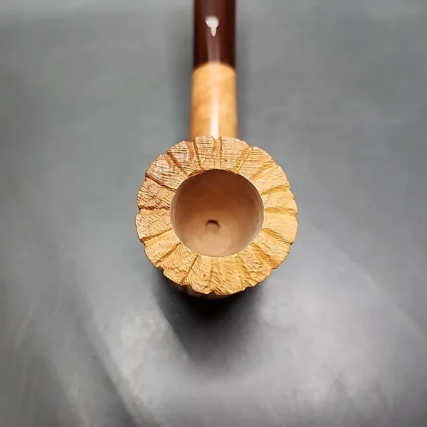 Mastro Geppetto Rusticated Cherrywood, Estate Briar Pipe Unsmoked - Image 6