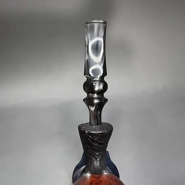 Bari Wiking Partially Sandblasted Egg Estate Briar Pipe, Unsmoked [SOLD] - Image 6