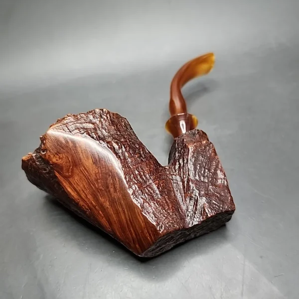 Ben Wade Danish Pride Partially Sandblasted Freehand Estate Briar Pipe, Danish Estates - Image 7