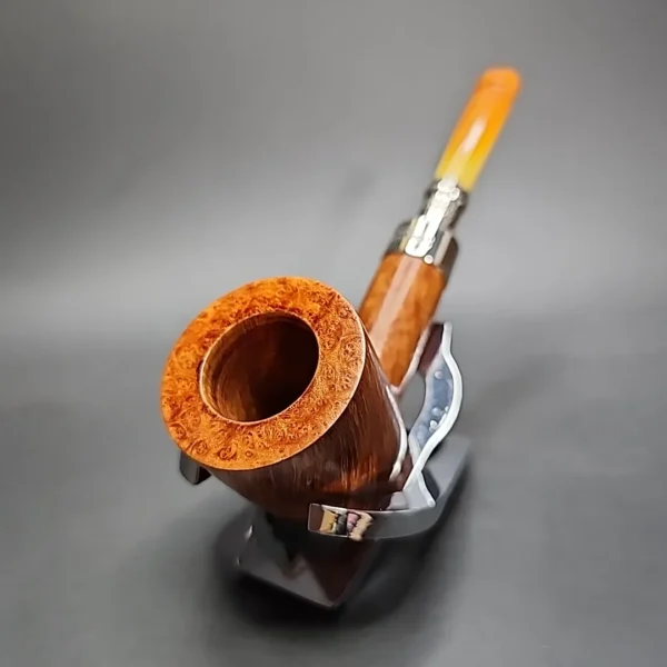 Peterson Amber Spigot 120 Smooth Dublin Estate Briar Pipe, Unsmoked [SOLD] - Image 6