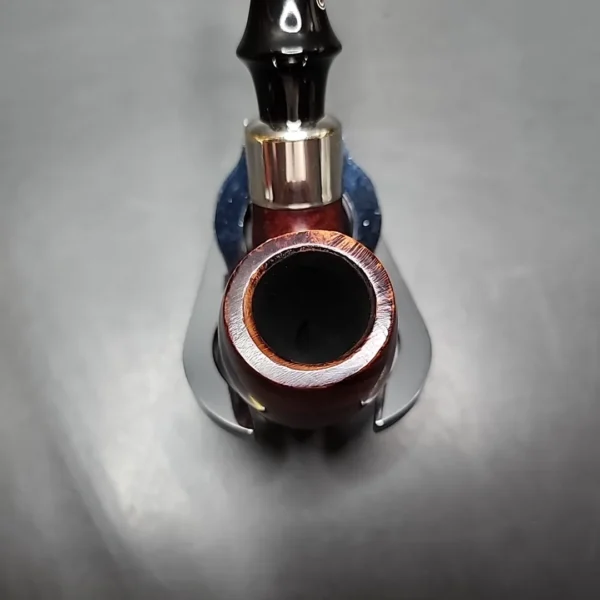 KB&B Rocky Briar Chesterfield 1616C Smooth Bent Billiard Estate Briar Pipe, American Estates - Image 7