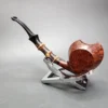 Sandi Yuda Black Bamboo Blowfish Handmade Briar Pipe, New - Image 7