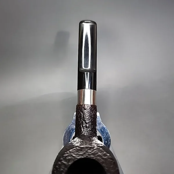 Stanwell Sterling Sandblasted Saddle Billiard Estate Briar Pipe, Danish Estates - Image 7