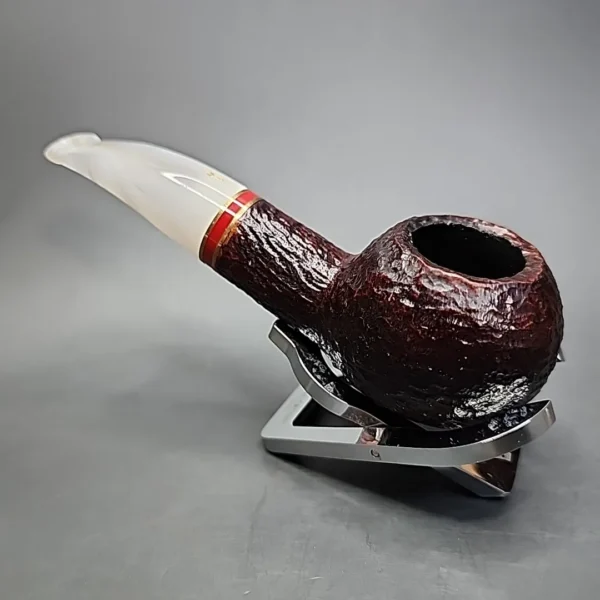 Savinelli Saint Nicholas 320 KS Rusticated Author Estate Briar Pipe, 6mm, Italian Estates - Image 7