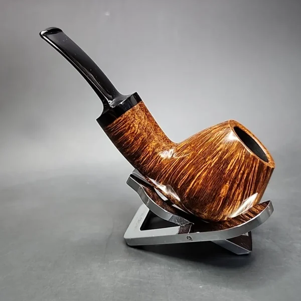 2015 Scott Klein Handcrafted Smooth Bent Brandy Estate Briar Pipe, Unsmoked [SOLD] - Image 7