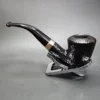 Peterson Cara B10 Sandblasted Bent Dublin Estate Briar Pipe, Irish Estates - Image 7