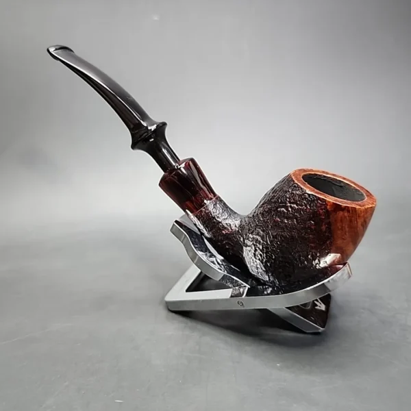 Stanwell Antique 136 Sandblasted Bent Egg Estate Briar Pipe, Danish Estates - Image 7