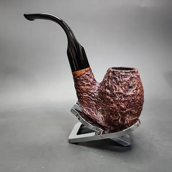 GBD Giant Rusticated Bent Egg Estate Briar Pipe, English Estates - Image 7