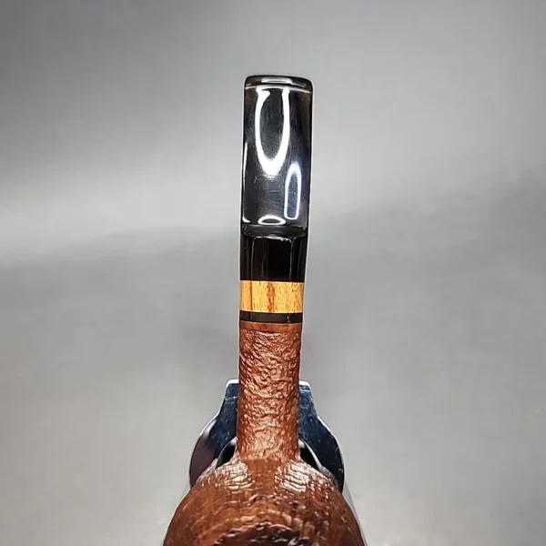 Peter Heeschen A Grade Sandblasted Bent Brandy Estate Briar Pipe, Danish Estates - Image 7