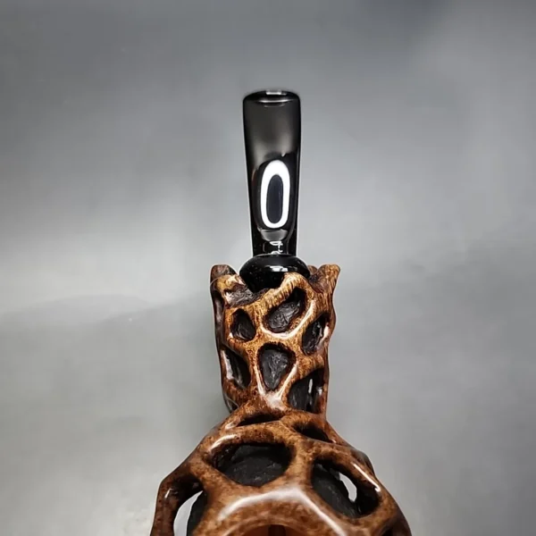 Moonlight Lotus Pod Handmade Briar Pipe, New - Image 7
