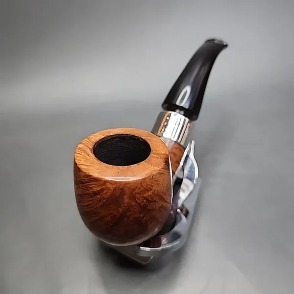 Peterson Antique Collection 1909 Smooth Bent Pot Estate Briar Pipe, Irish Estates - Image 7