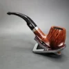 Gigi Fiamma Bent Billiard w/ Sterling Silver Estate Briar Pipe, Unsmoked - Image 7