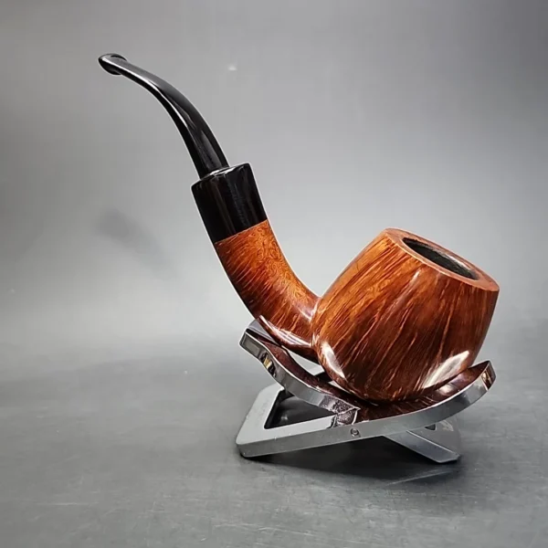 Kurt Balleby B Smooth Bent Apple Estate Briar Pipe, Danish Estates - Image 7