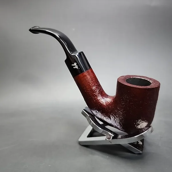 Gigi Country Sandblasted Oom Paul Estate Briar Pipe, Unsmoked - Image 7