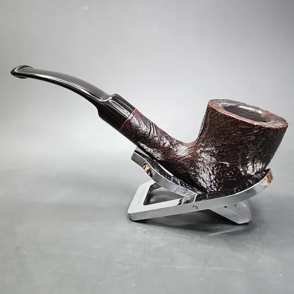 Sasieni 4Dot Ruff-Root Dark Bent Dublin Estate Briar Pipe, English Estates - Image 8