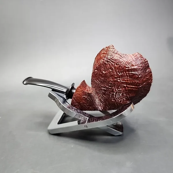 David S. Huber Sandblasted Blowfish Estate Briar Pipe, American Estates - Image 7