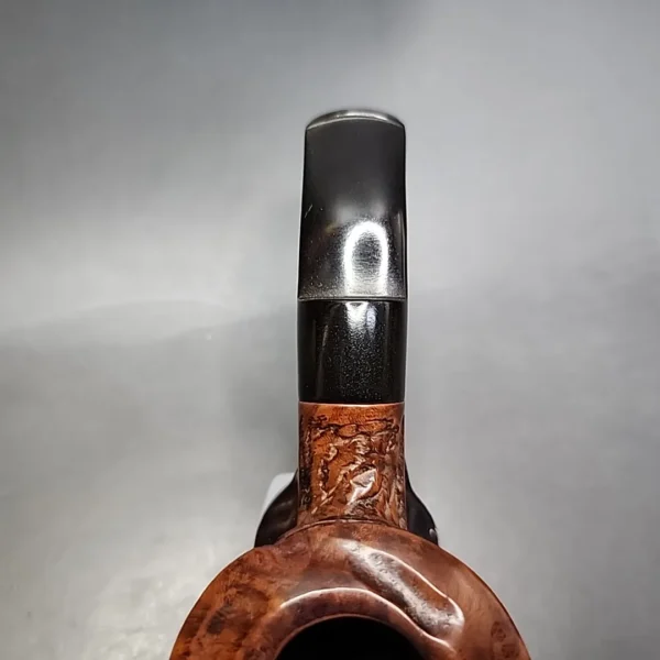 Custombilt-style Partially Rusticated Bullcap Estate Briar Pipe, Other Estates - Image 7