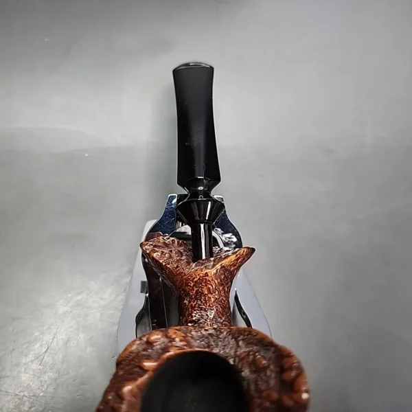 Preben Holm Hand Cut Sandblasted Freehand Estate Briar Pipe, Danish Estates - Image 7
