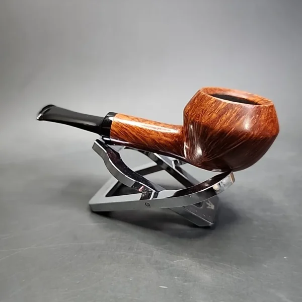 Bennie Joe Smooth Rhodesian Handmade Briar Pipe, New - Image 7