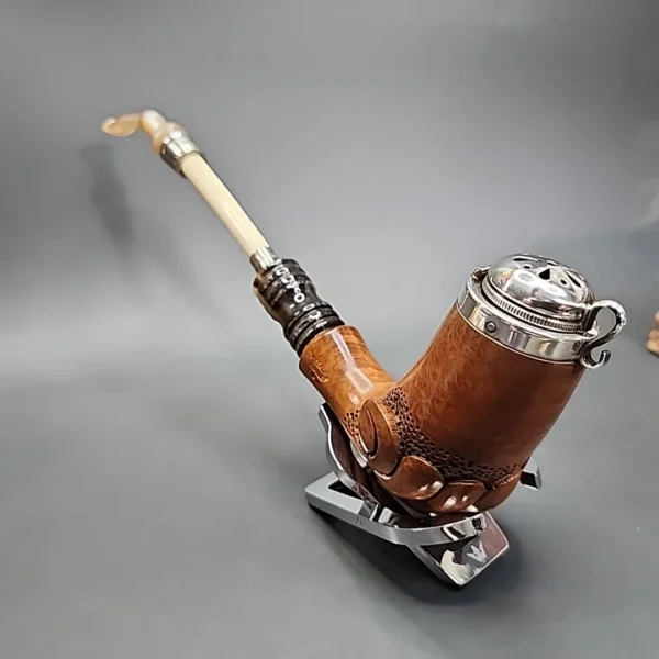 Butz Choquin L'Ancienne Silver Cap Churchwarden Estate Briar Pipe, French Estates [SOLD] - Image 7