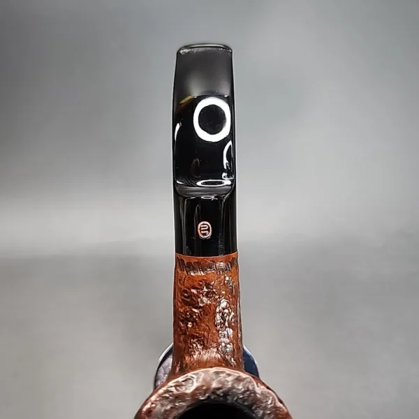 James Upshall Sandblasted Bent Billiard Estate Briar Pipe, English Estates - Image 7