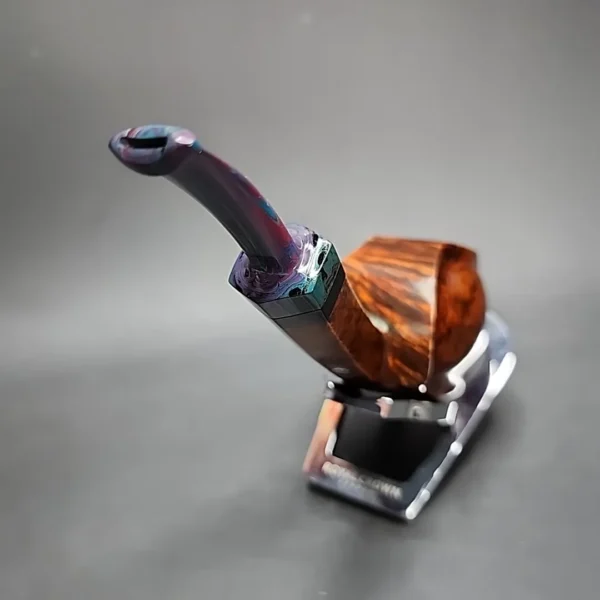 Andrey Kharitonov Smooth Blowfish Handmade Briar Pipe, New [SOLD] - Image 6