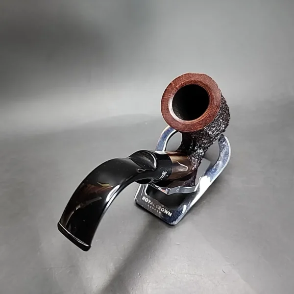 Gigi Rusticated Oom Paul Estate Briar Pipe, Unsmoked, 9mm [SOLD] - Image 7