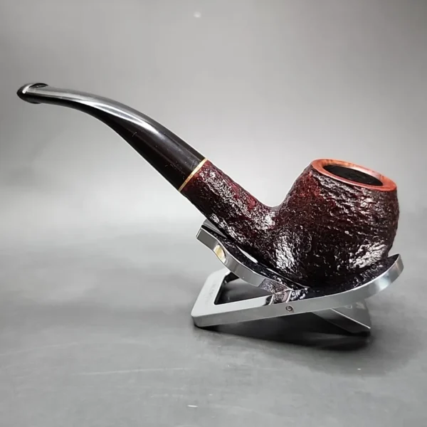 Savinelli Roma Rusticated Bent Apple Estate Briar Pipe, 6mm, Italian Estates - Image 7