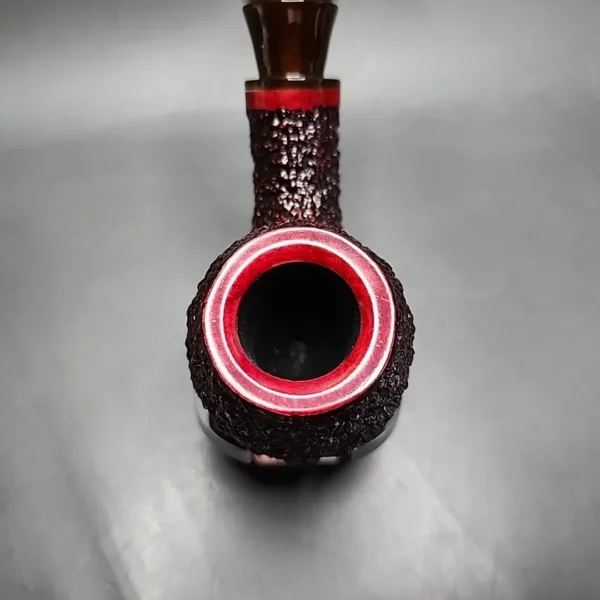 Rinaldo Lithos YY Titania, Rusticated Apple Estate Briar Pipe, Unsmoked [SOLD] - Image 7