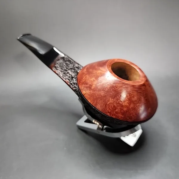 Ardor Urano Big 2021 Partially Rusticated Bulldog Estate Briar Pipe, Italian Estates [SOLD] - Image 8